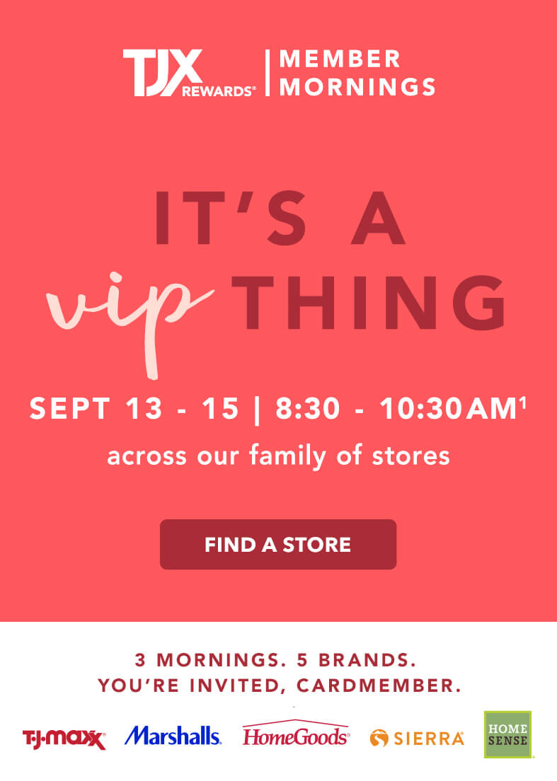 Member event. September 15-17, 8:30am-10:30am. Find a store.