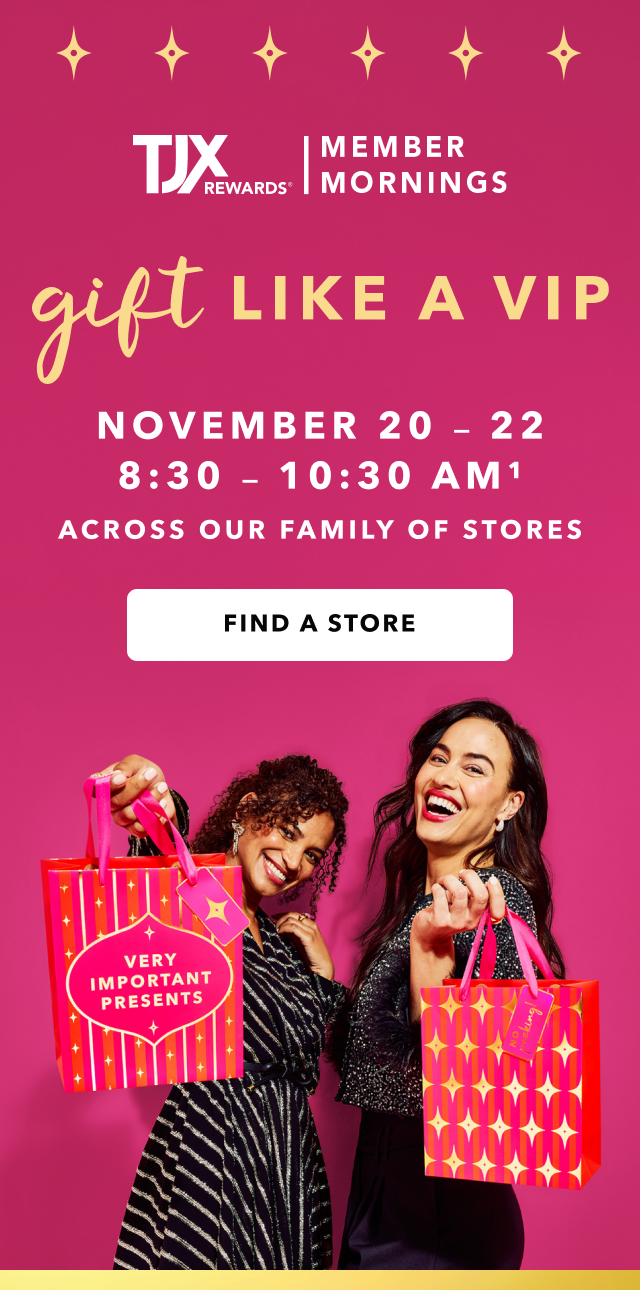 Member event. October 2 - 4, 8:30am-10:30am. Find a store.