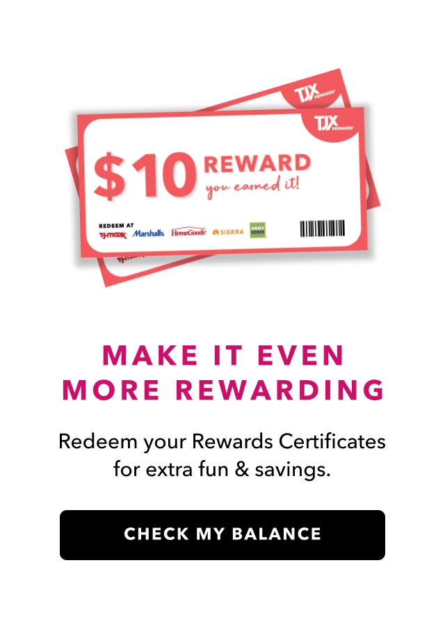 Check your reward certificate balance